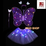 Disfraz luminoso para niñas,Disfraz LED para niñas 2-8 años
